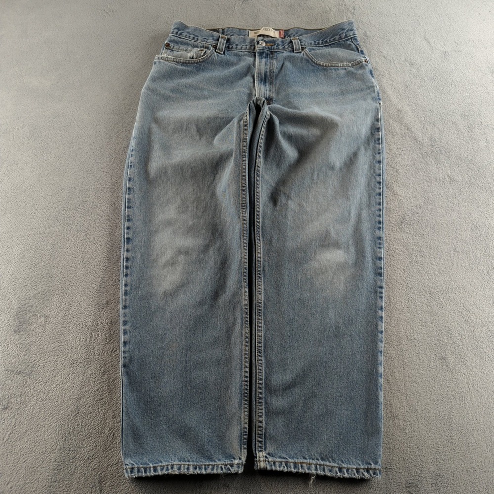 Vintage Y2K Levis Baggy Jeans 36x30 (Fits 34x29) Blue Faded Relaxed Wide 550